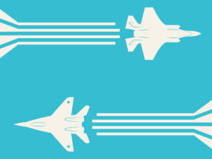 Jet fighter aircrafts